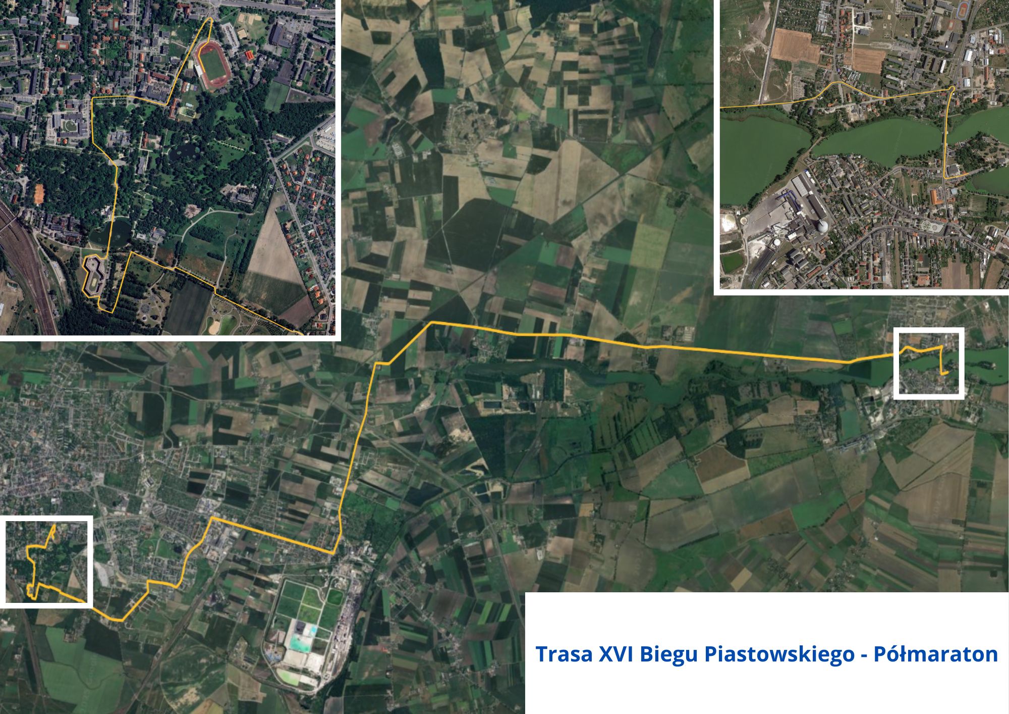 Trasa XVI Biegu Piastowskiego