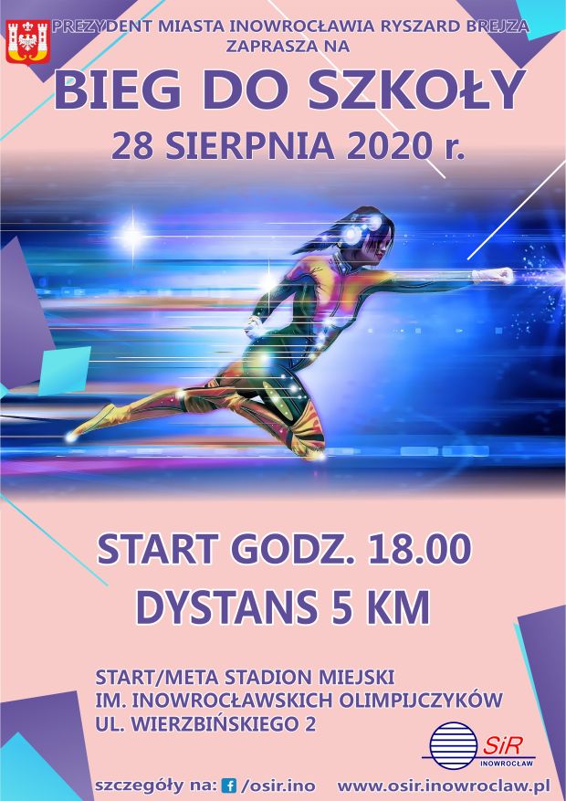 plakat bieg do szkoły